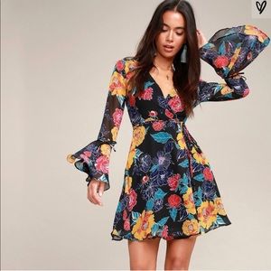 Floral Wrap Dress